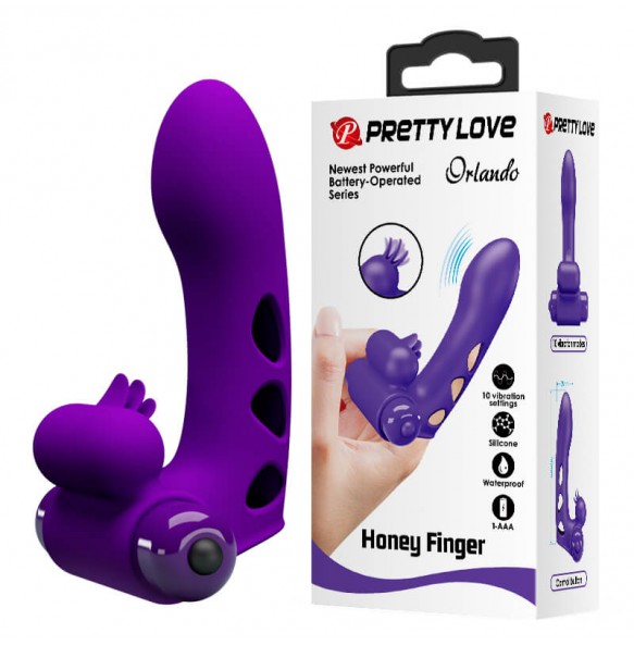 PRETTY LOVE - Orlando Finger Vibrator (Purple)